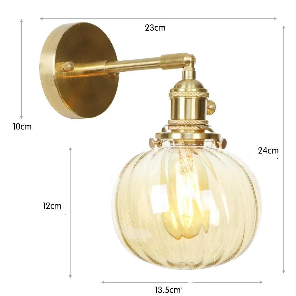 Applique Murale Salle de Bain Vintage Boule