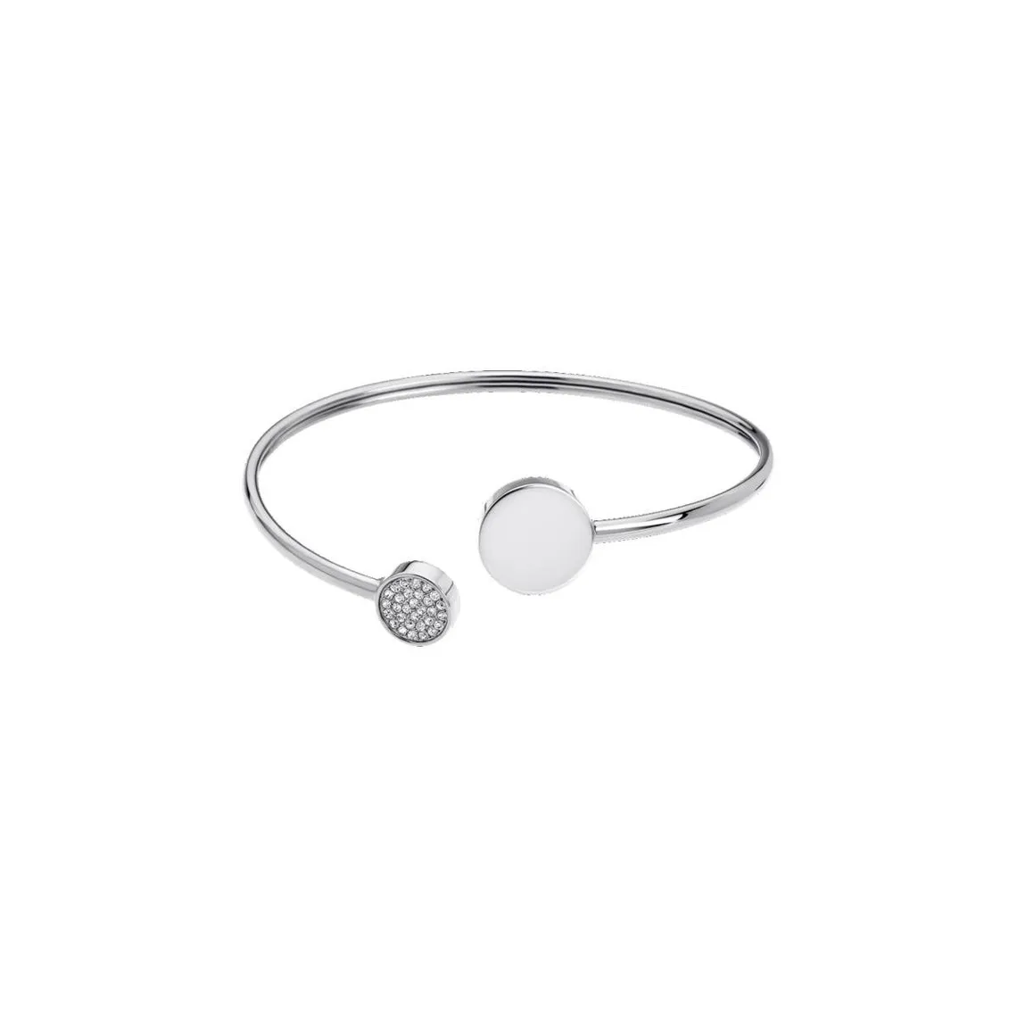 Basic Steel Crystal Bangle Bracelet for Women - 3 Suisses