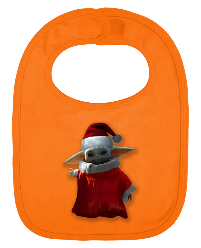 Bavoir bébé uni Baby Yoda lutin de Noël par Kaarto