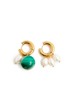 BOUCLES D'OREILLE AVEC PIERRE ET PERLES - TIMELESS PEARLY pour FEMME | Printemps