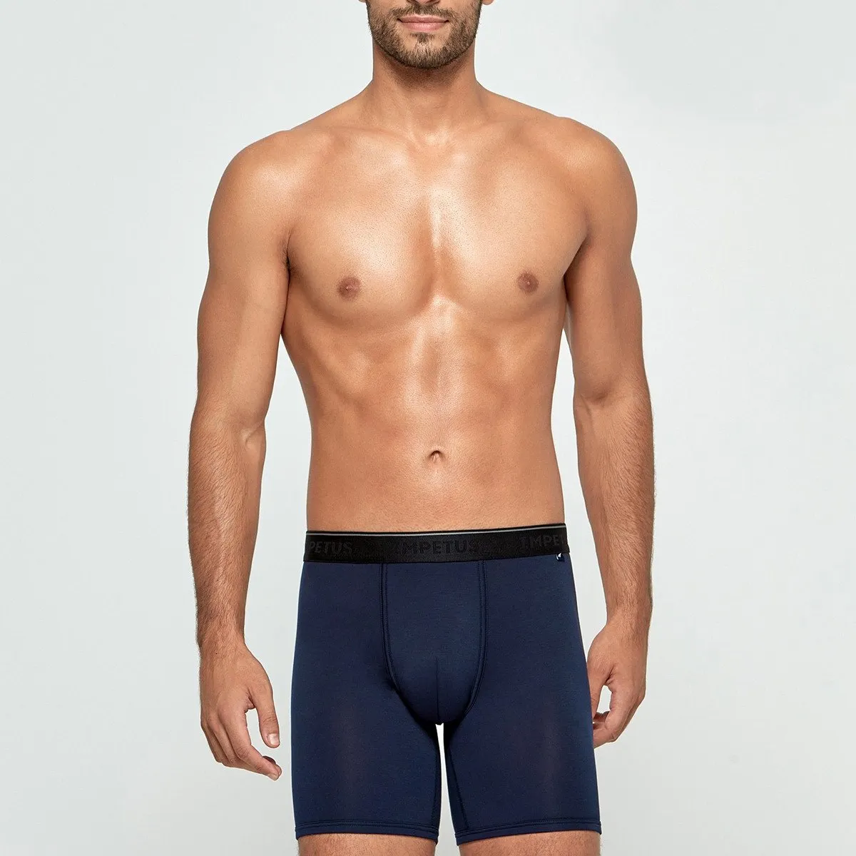 Boxer long homme lyocell Travel bleu par Impetus