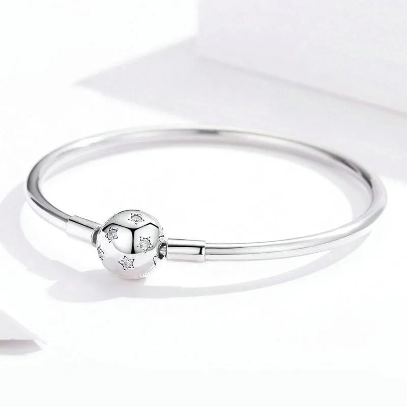 Sterling Silver Star Bangle Bracelet