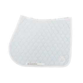 Cavalleria Toscana - Blue Pastel Circular Quilted Jersey Saddle Pad