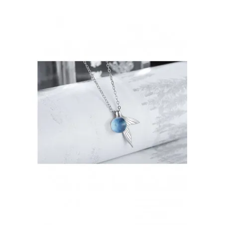 Collier cristal bleu et queue de sirène