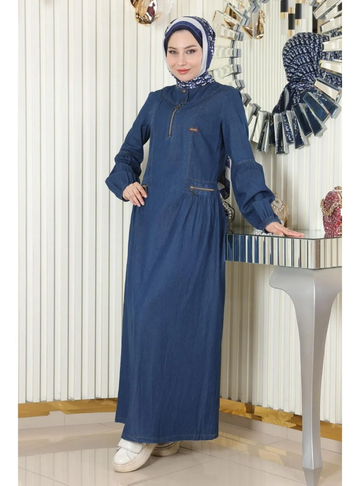 Dark Blue - Modest Dress