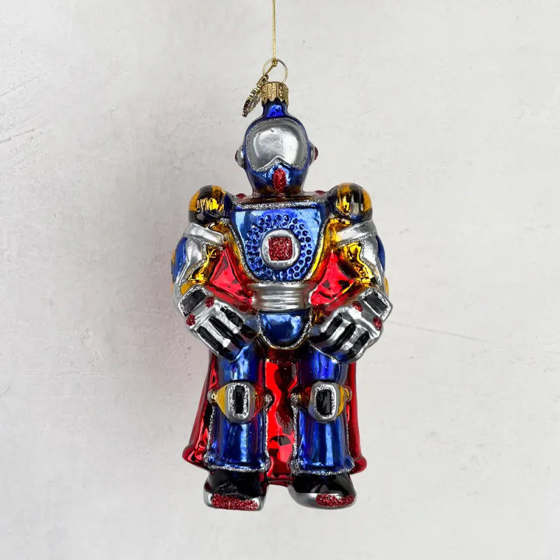 Décoration de noël verre soufflé Robot