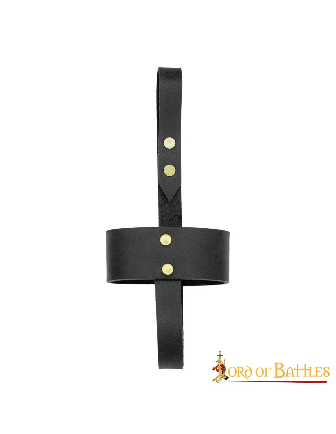Etui en cuir noir pour verres et tasses en corne ⚔️ Boutique Épées