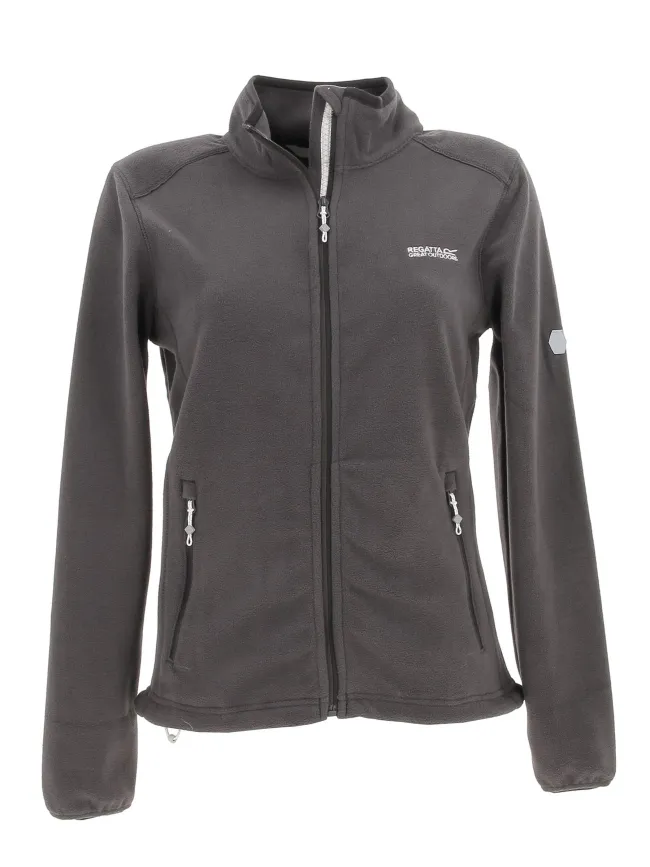 Floreo Gray Anthracite Women's Fleece Jacket - Regatta | wimod