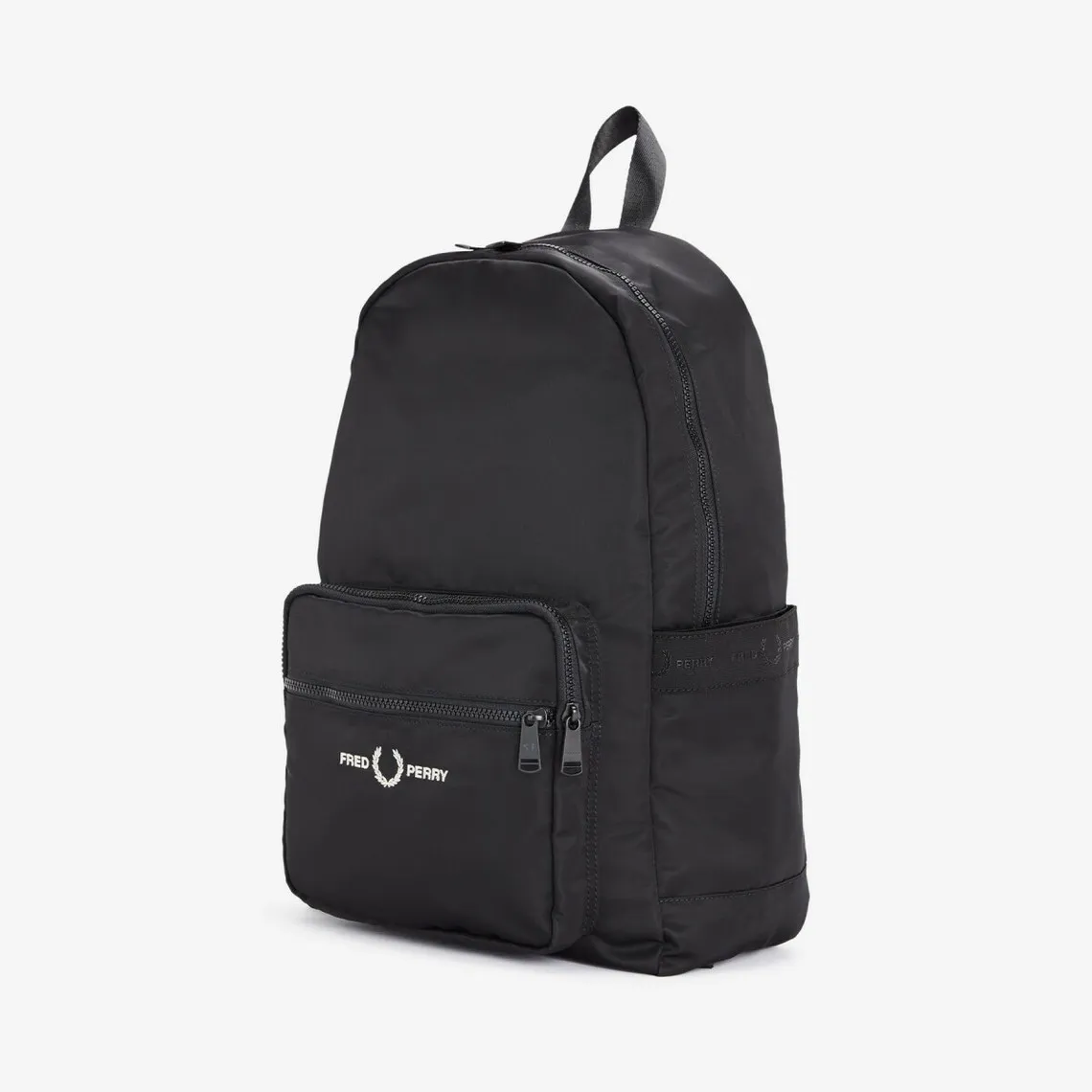 Fred Perry Black Graphic Backpack - Men's Backpack on MenCorner