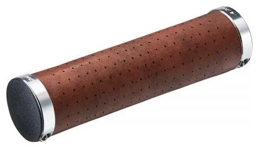 Grips Ritchey Classic Locking Cuir Synthétique Marron 130mm