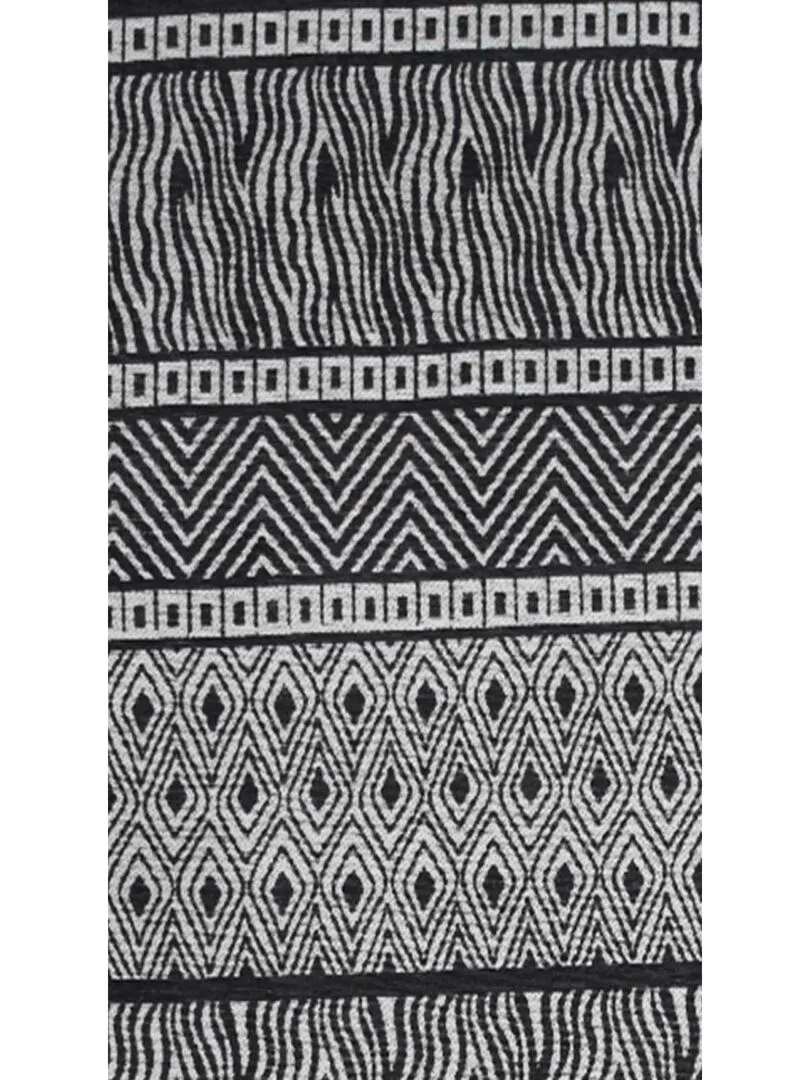 Handmade Grey Soft and Silky Polyester ZIGZOU Living Room Rug by BAË DÉCO - Care&Fair Exclusive.