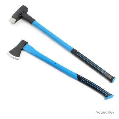 +++Jeu Hache à fendre 1500g Hache merlin 3,6kg Fibre de verre jardi64082