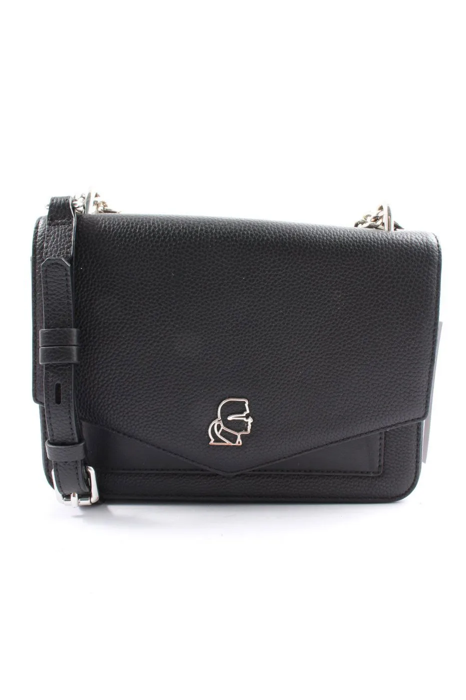 Karl Lagerfeld Sac porté épaule noir-argenté moucheté style décontracté