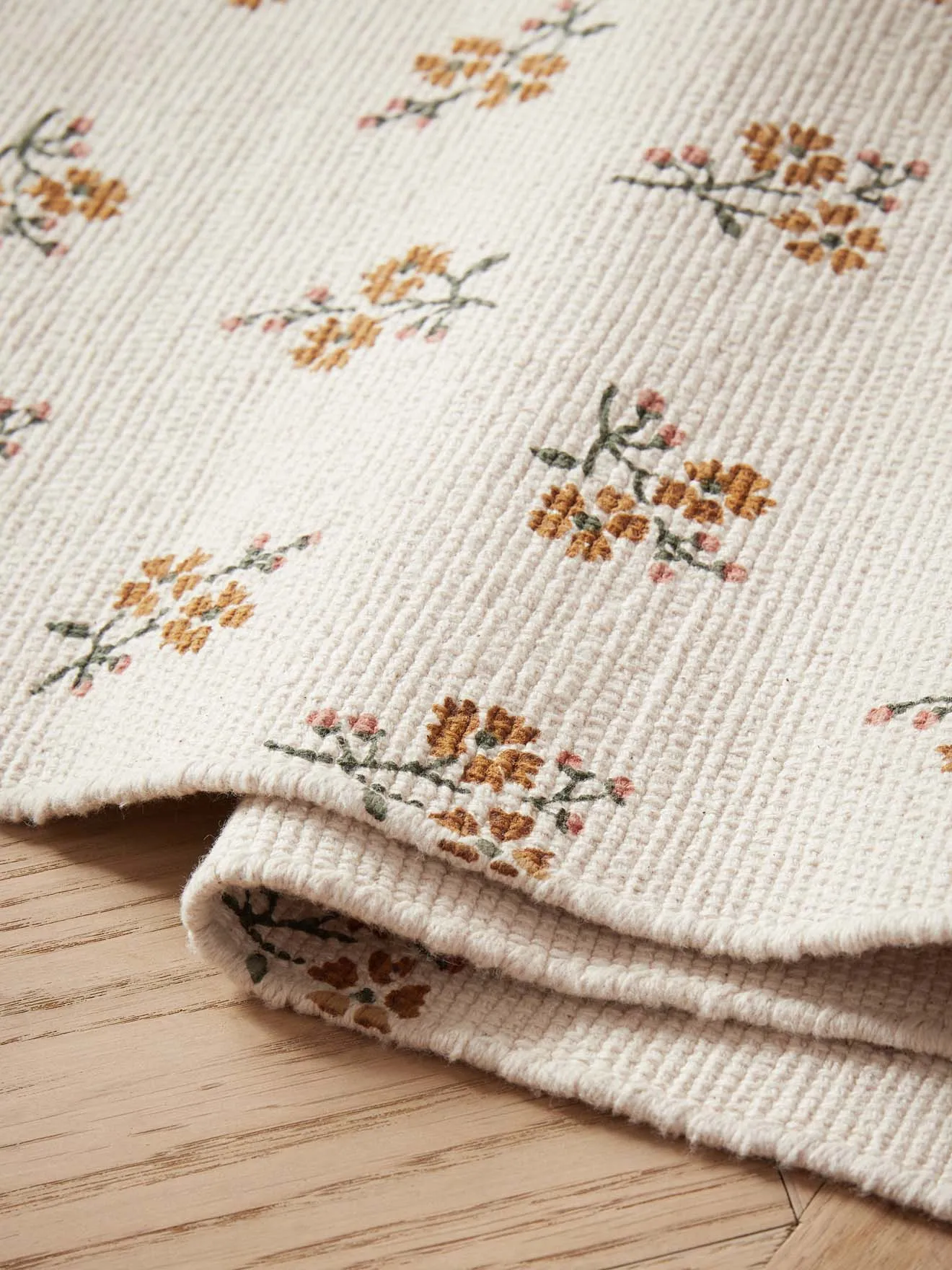 Kate printed cotton rug