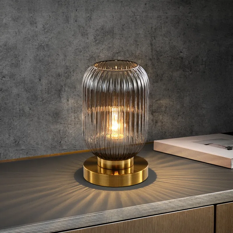 Lampe Année 70 Verre Vintage