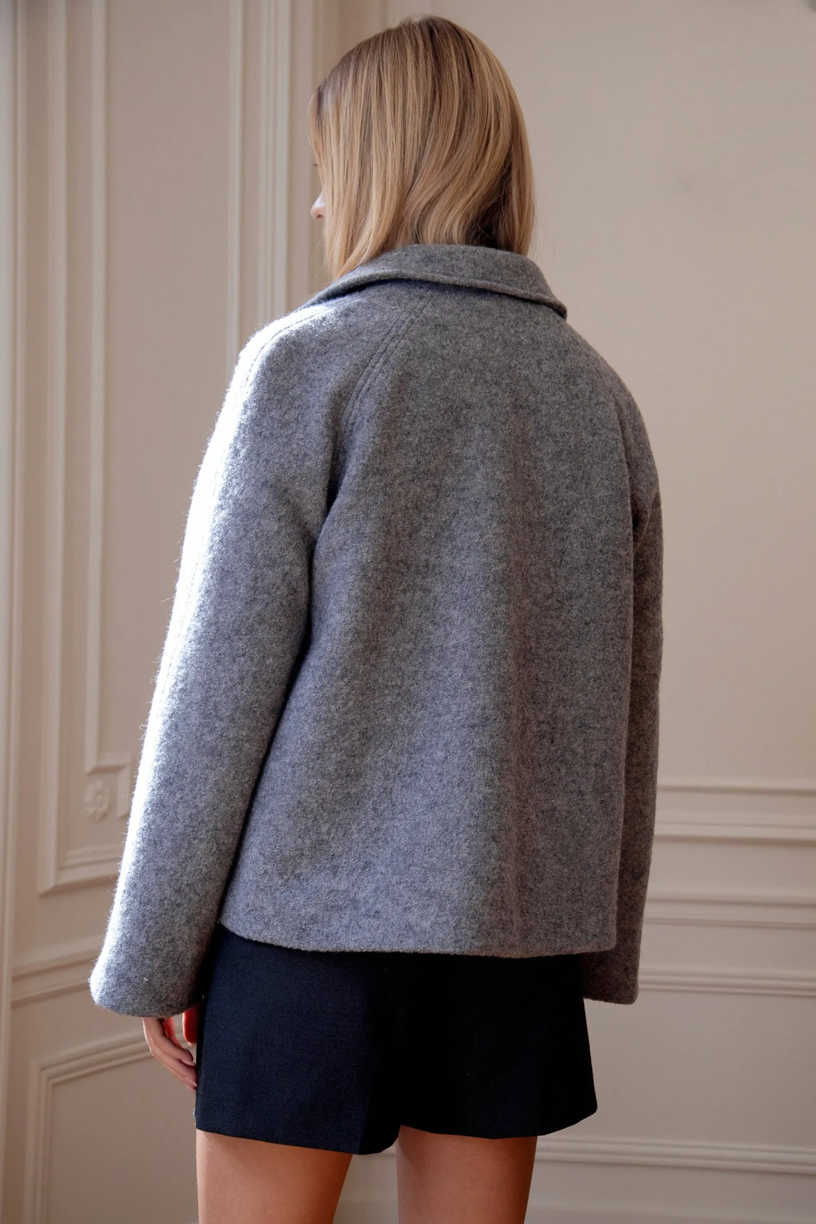 Le Antoine - La Veste Minimaliste à Col Chemise en Laine Oeko