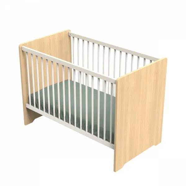 Lit bébé 60x120cm Vanille (non transformable)