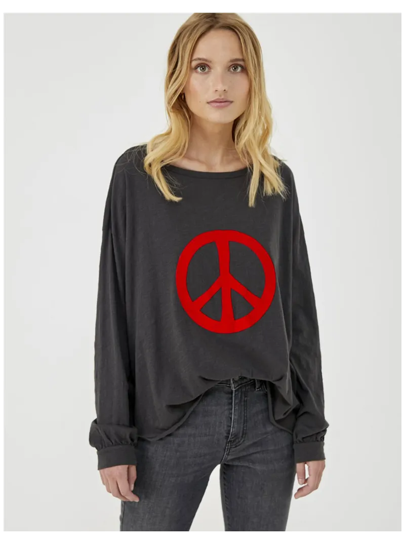 Long Sleeve Peace Five T-shirt