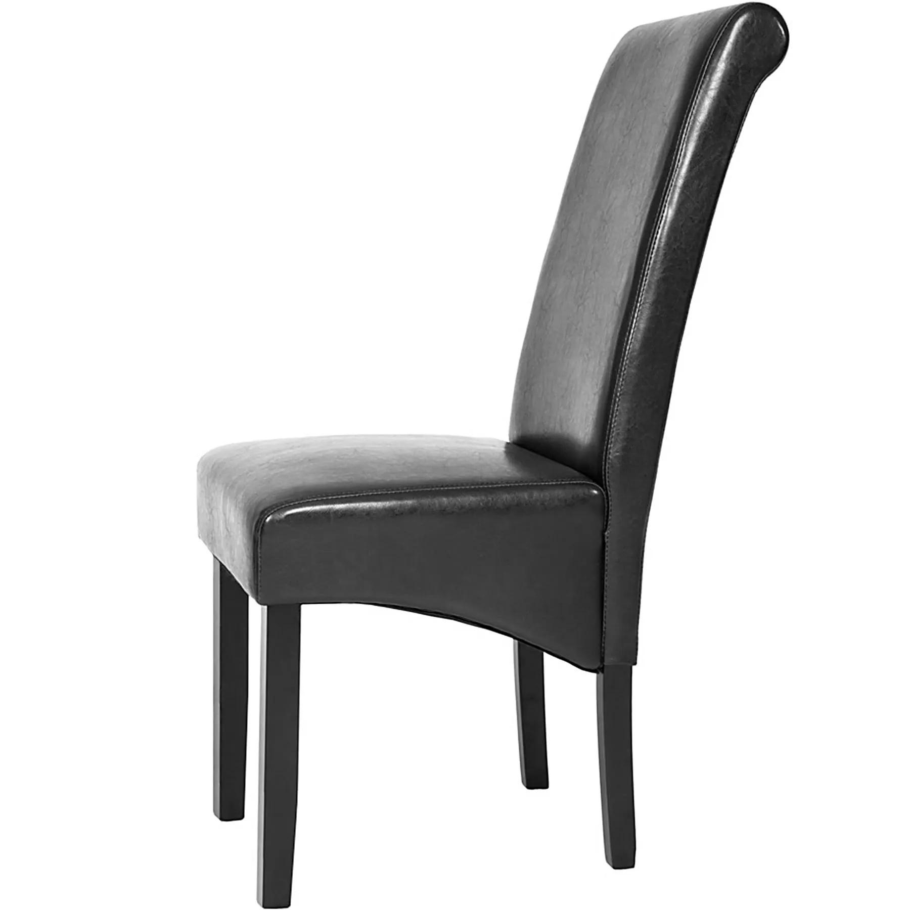 Lot de 2 chaises aspect cuir