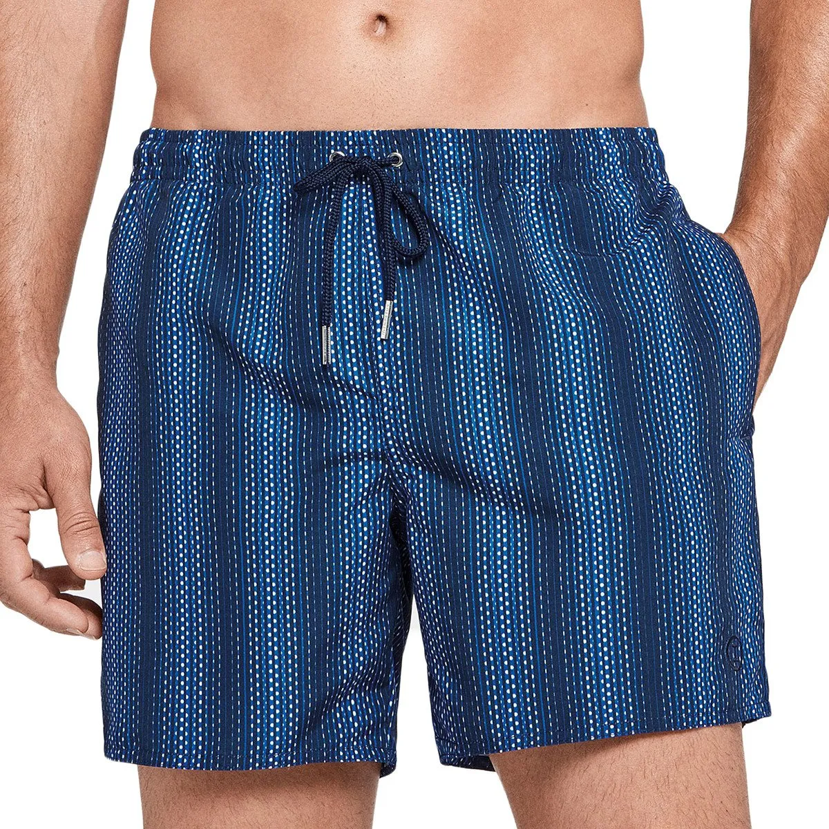 Maillot de bain homme rayé Lamo bleu d'Impetus Beachwear