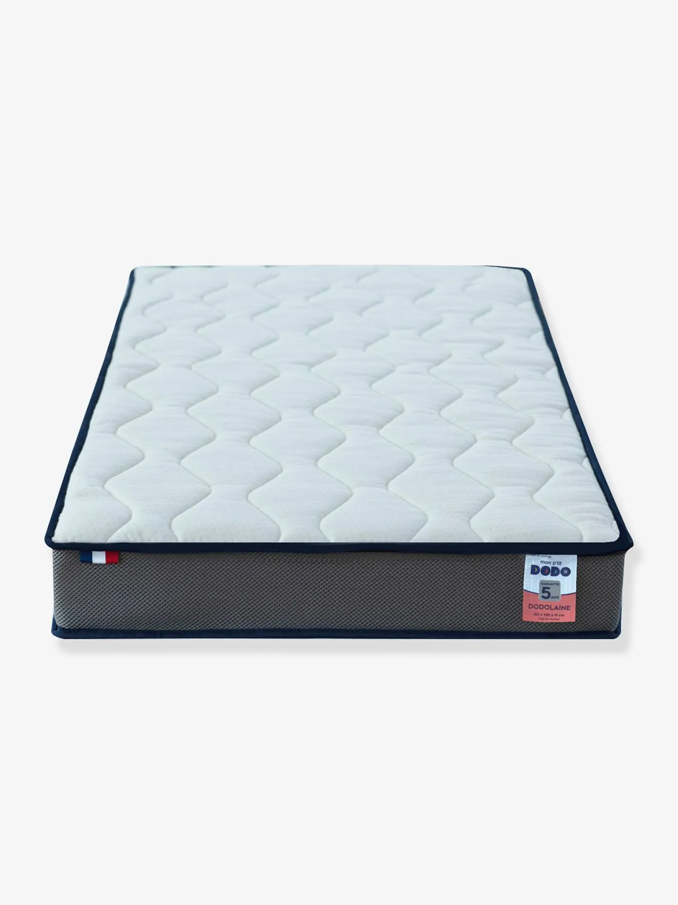 Matelas bébé Dodolaine déhoussable traité anti-acariens blanc - Dodo