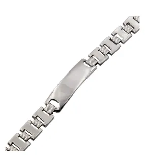 Men's Stainless Steel Gourmette Bracelet