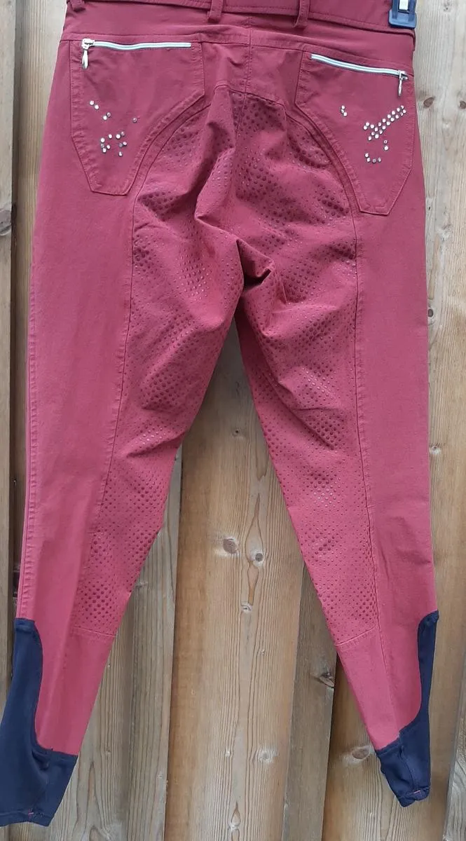 Pantalon équitation rouge