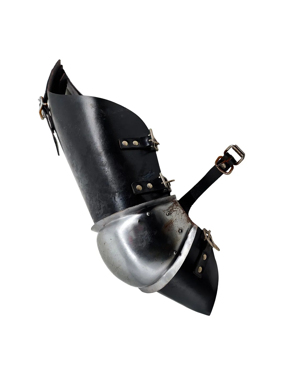 Pieds médiévaux en cuir et acier - Reconditionné ⚔️ Boutique Épées