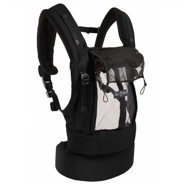 Porte bébé Physiocarrier Noir poche anthracite