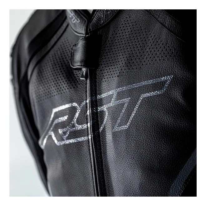 RST Sabre Black Leather Airbag Jacket at Moto Shop 35