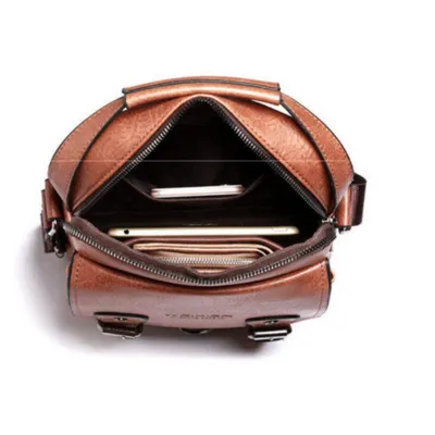 Black Vintage Men's Saddlebag