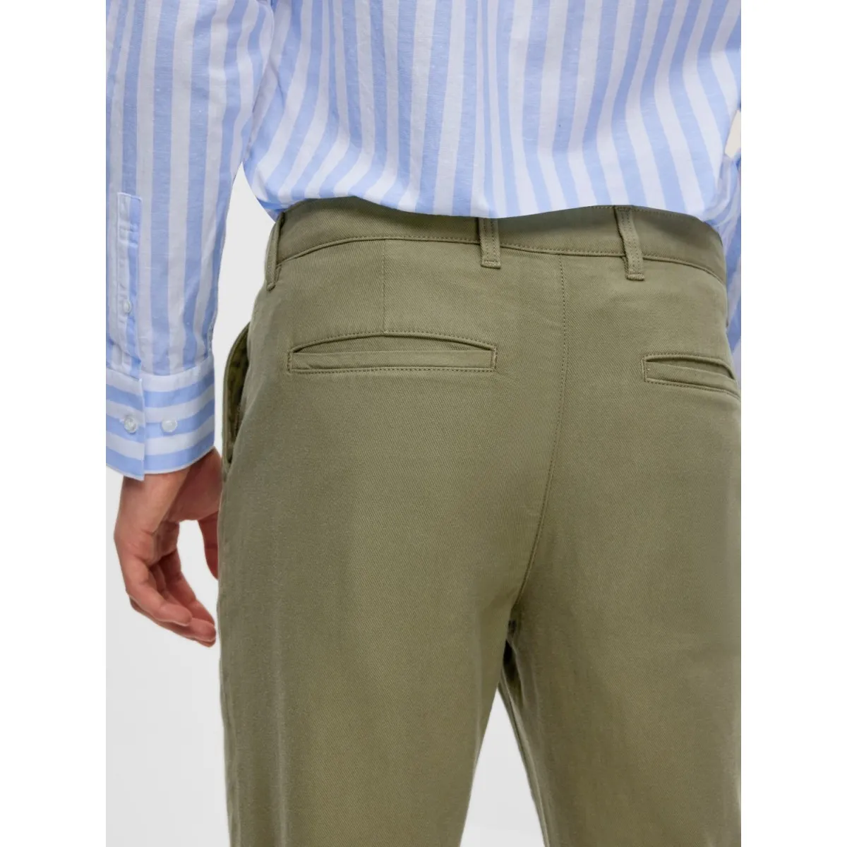 Selected Homme Green Lichen Tapered Pants