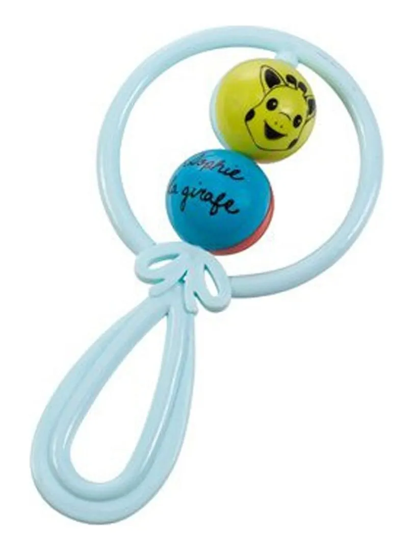 Sophie la Girafe Baby Rattle Toy with 2 Blue Balls - N/A