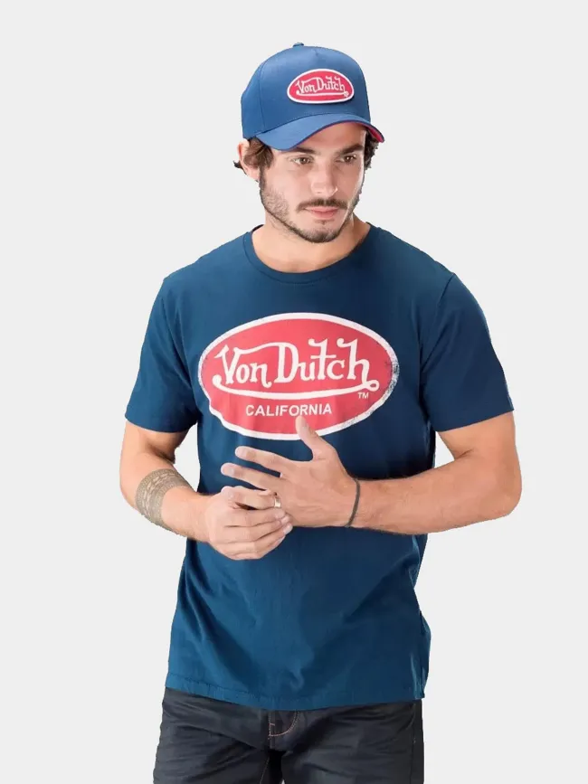 T-shirt logo von dutch bleu homme - Von Dutch | wimod