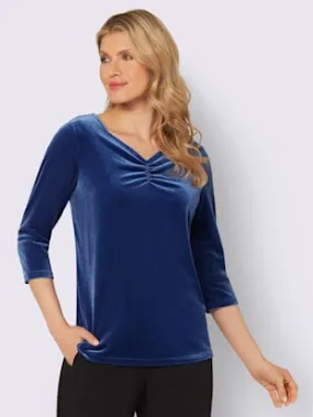 T-shirt à manches 3/4 qualité velours douce