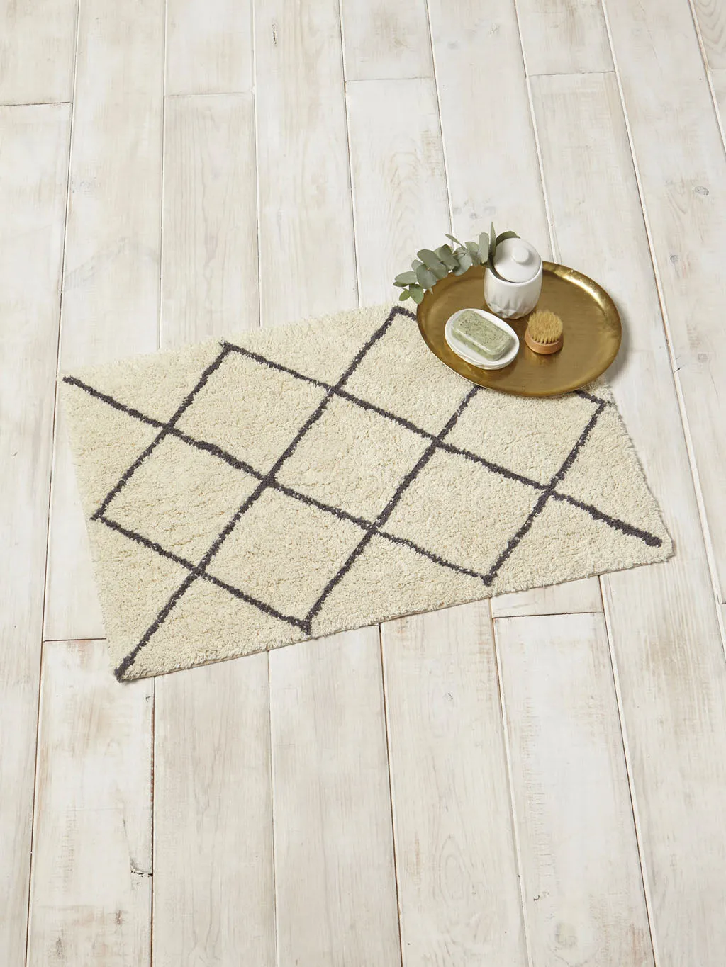 Tapis de bain croisillons