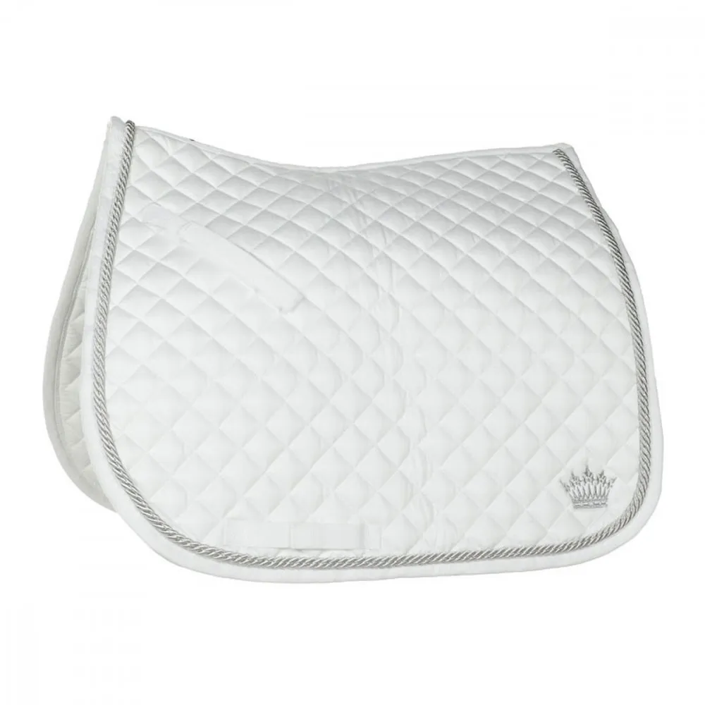 Tapis de selle dressage liseré argent Horze - Equipement équitation