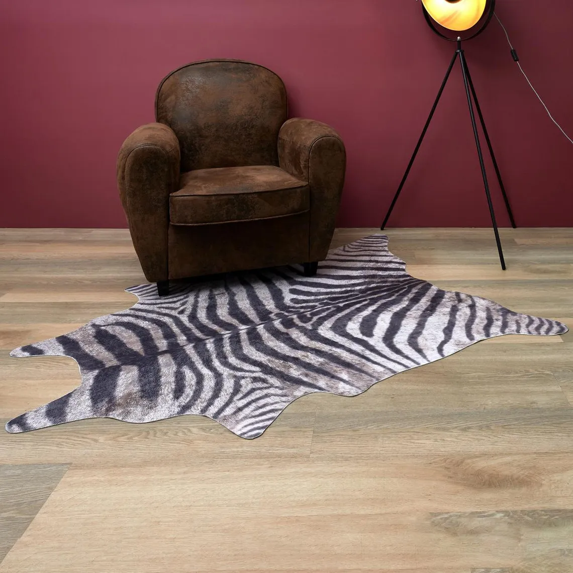 Tapis Imitation Peau De Zèbre 120x158cm | 3 Suisses
