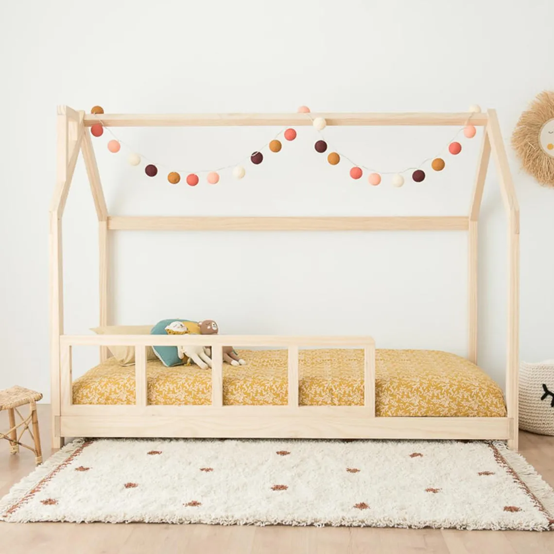 Tapis jute avec pompons ELSE | 3 Suisses