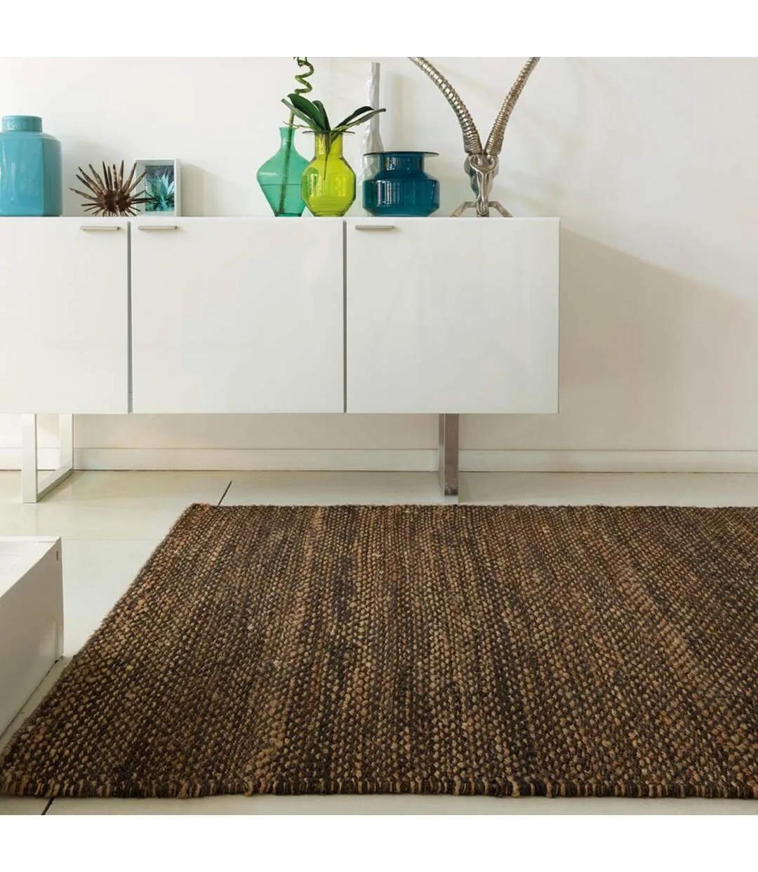 Tapis kilim LOOK 607 tissé main en chanvre
