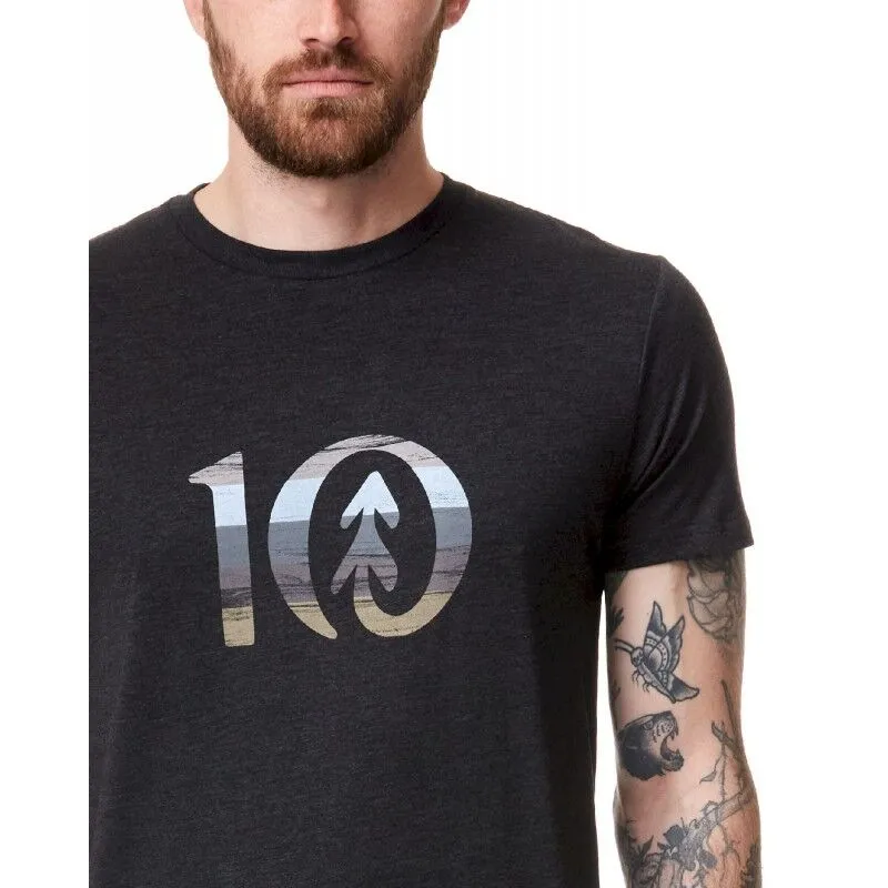 Tentree Spruce Stripe Ten - T-shirt homme | Hardloop
