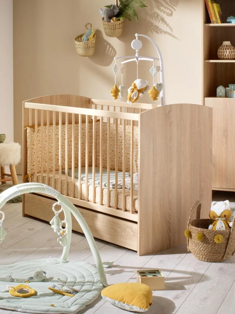 Tiroir de lit bébé 120x60 - SAUTHON - Marron