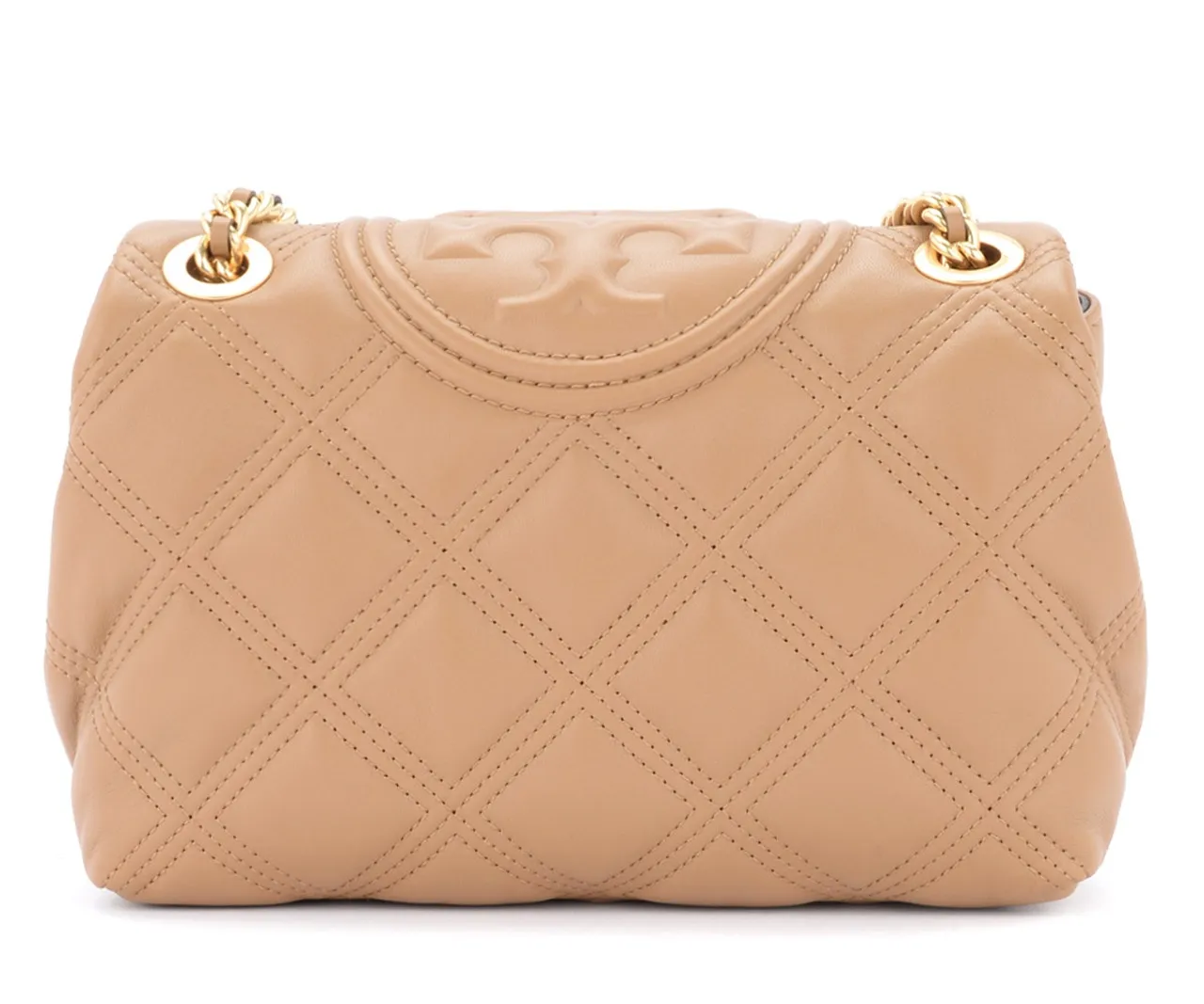 Tory Burch Sac à bandoulière Fleming Small en cuir beige