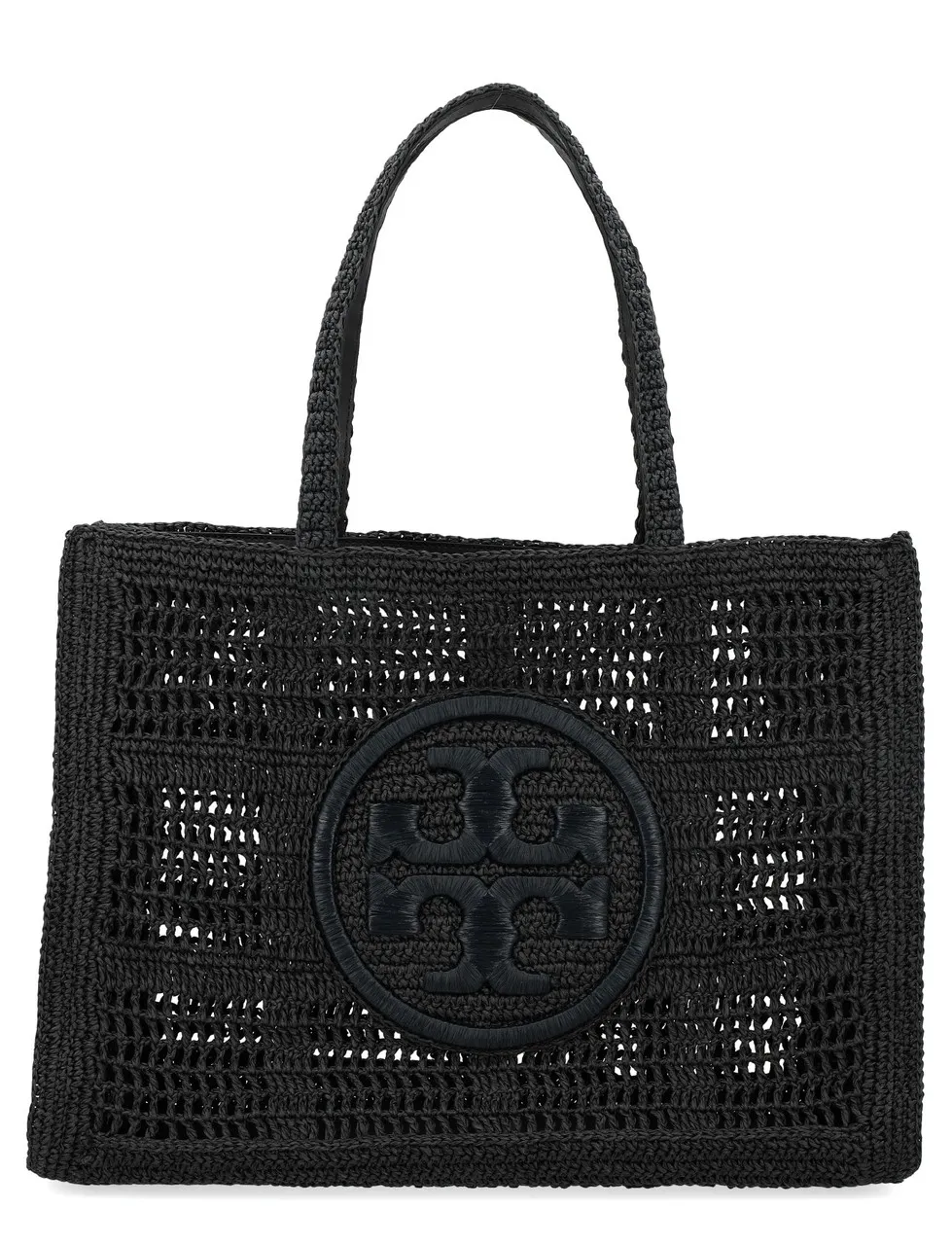 Tory Burch Sac à provisions Ella Large en raphia noir