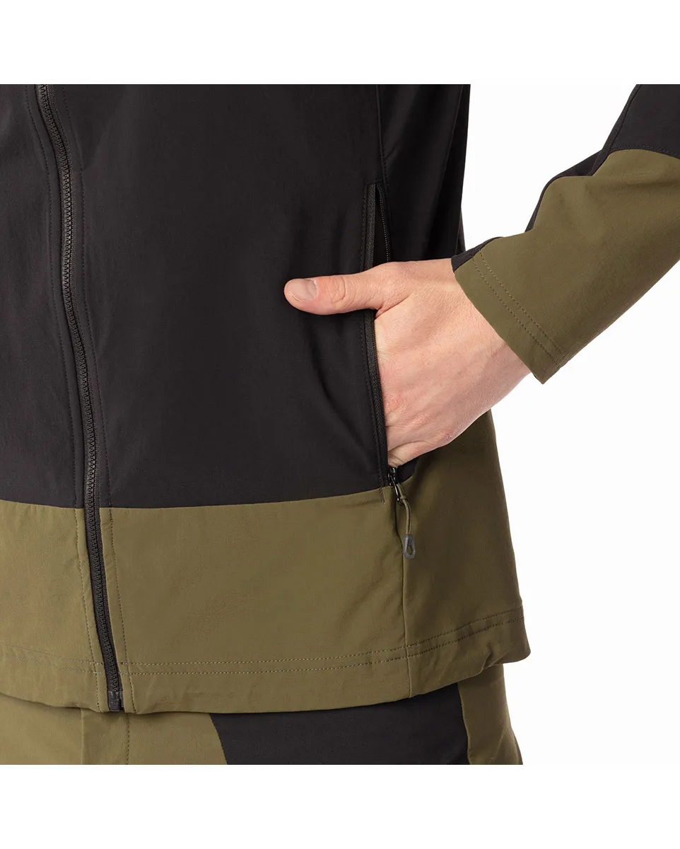 Men's EXPLORAIR SL Softshell Jacket Black/Pine Green
