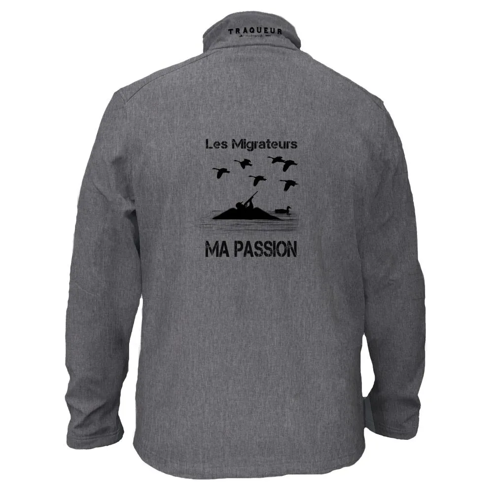 Veste softshell Migrateur Homme ou Femme avec/sans capuche – Les migrateurs ma passion
