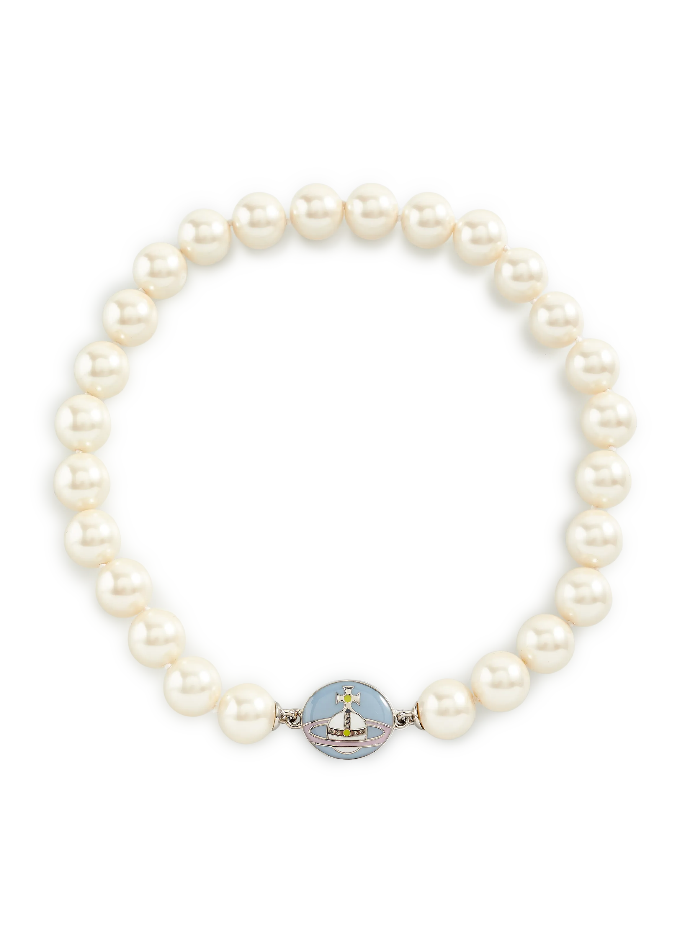 VIVIENNE WESTWOOD  Collier en perles  - Gris